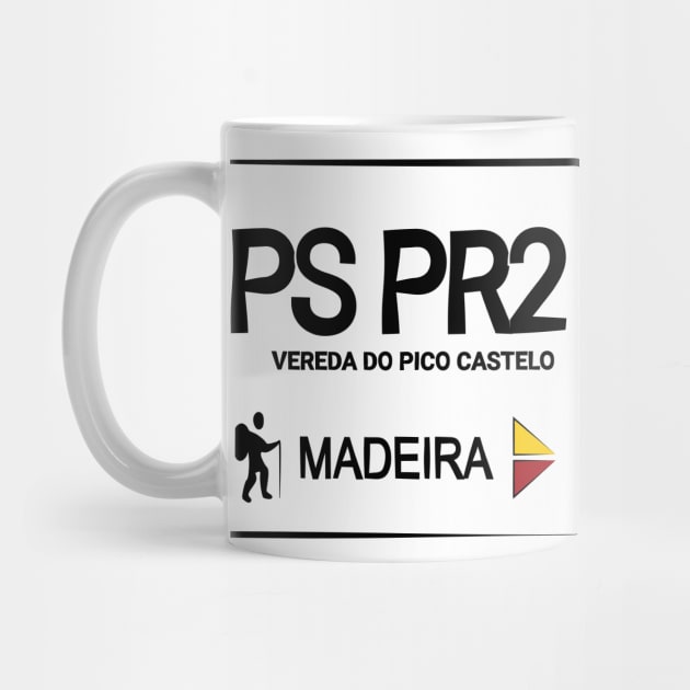 Madeira Island PS PR2 VEREDA DO PICO CASTELO logo by Donaby